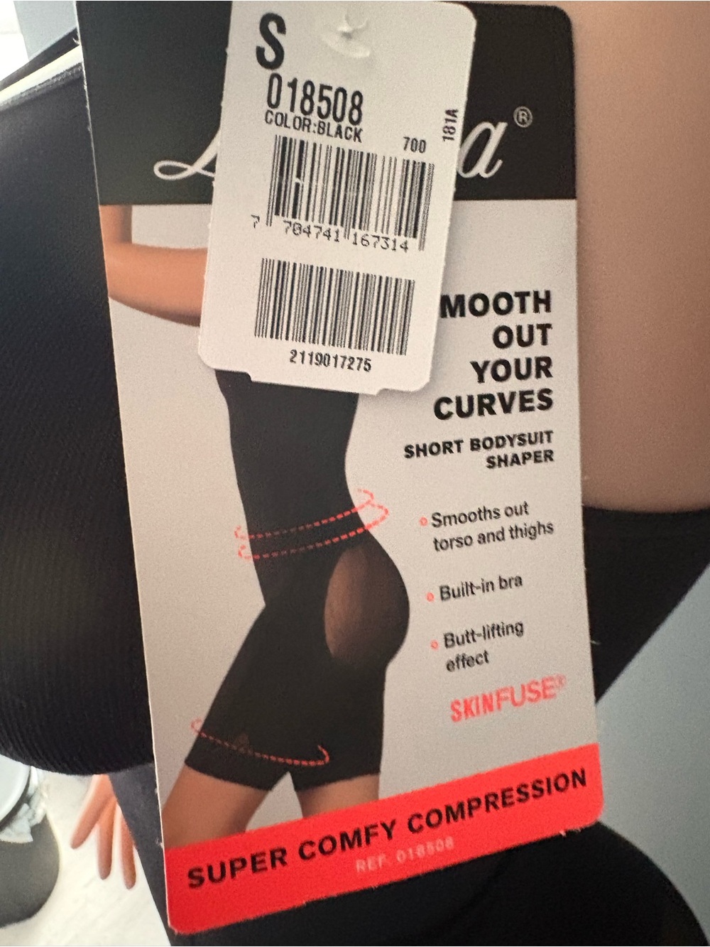 Leonisa Black Full-Body Shapewear Bodysuit - Picture 4 of 7